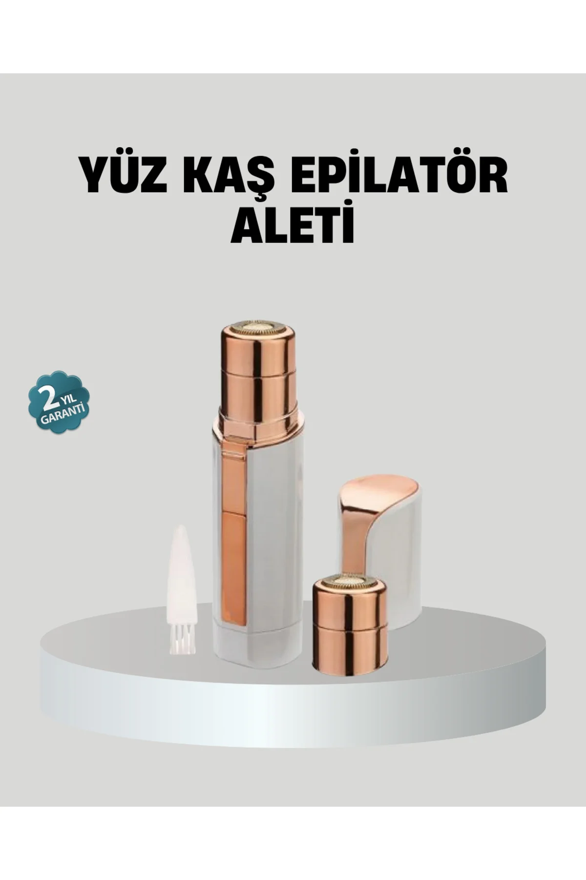 Kadınlar İçin Yüz ve Kaş Epilatörü – Hassas Cilt Dostu, Pil ile Ç