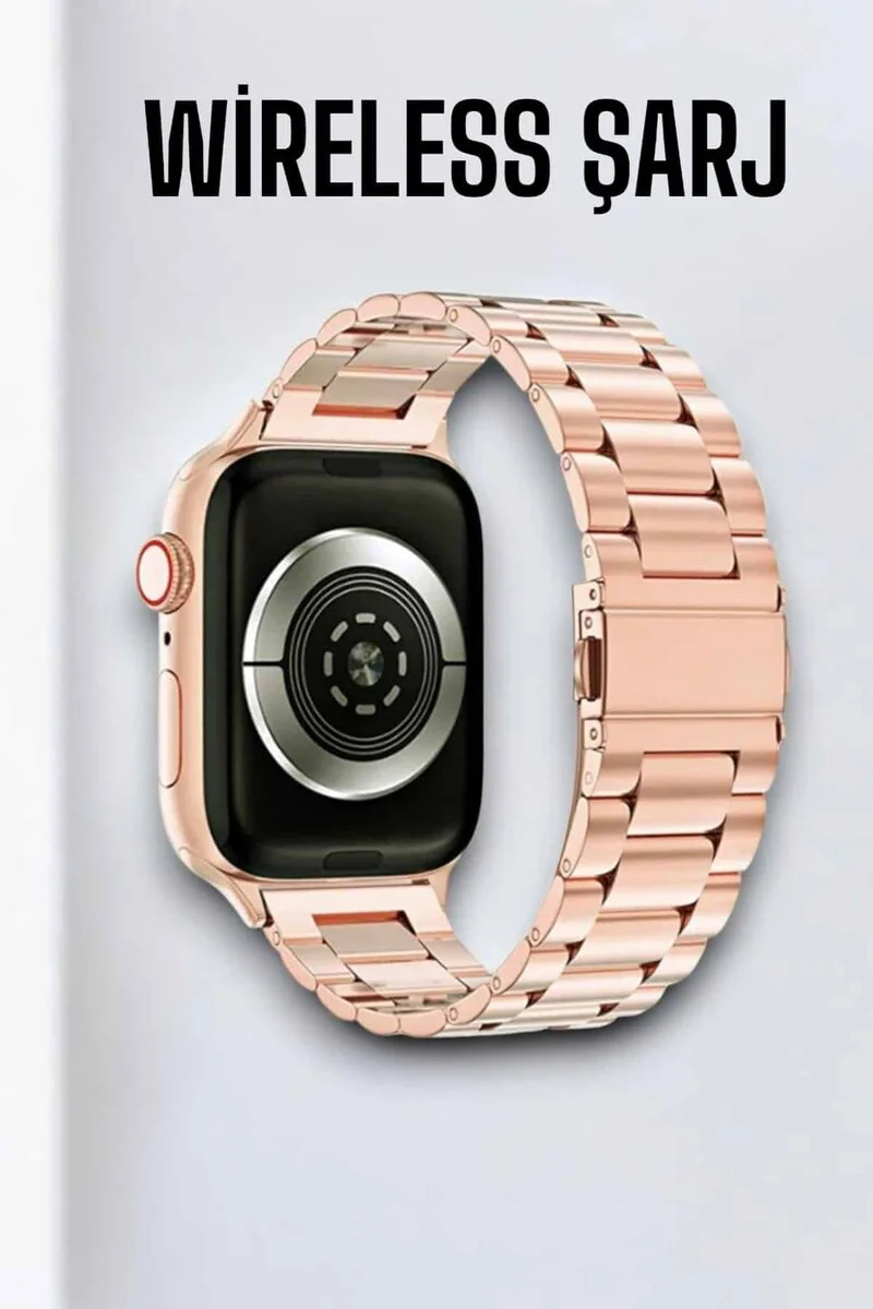 Kadınlara Özel Akıllı Saat: GPS Destekli Nabız Takibi ve Rose Gold Estetiği