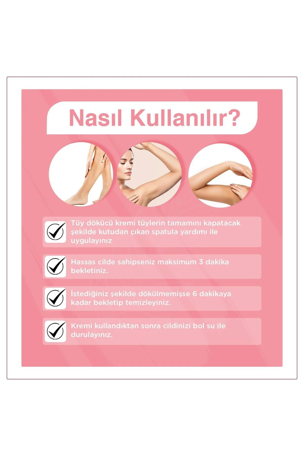 Kadınlara Özel Hassas Ciltler için Tüy Dökücü Krem 40 ml (2 paket