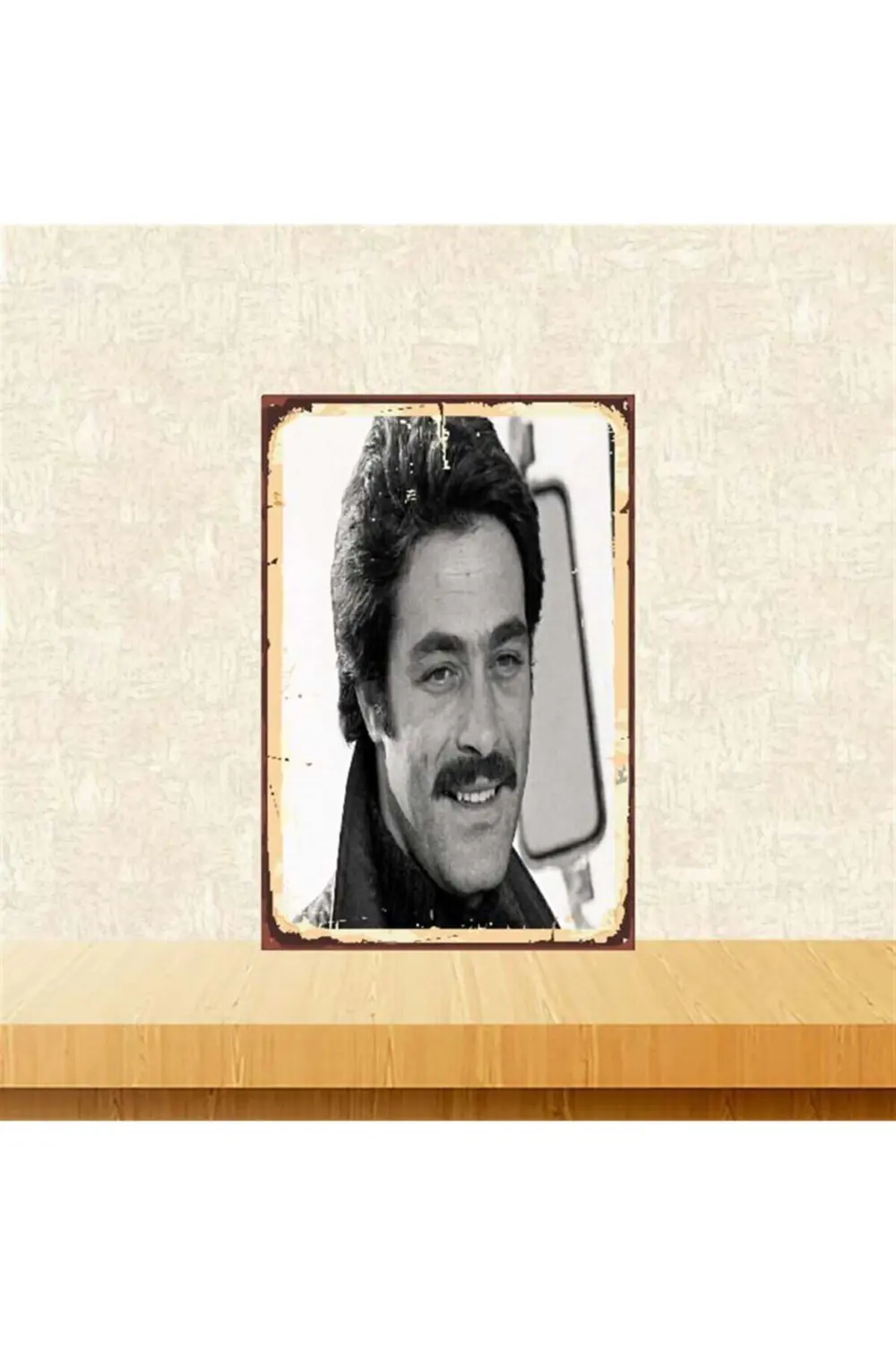Kadir Inanır Retro Ahşap Poster 20 30 cm