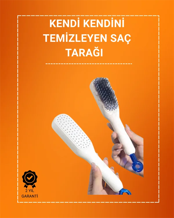 Kafa Derisi Masajlı Saç Tarağı – Kendini Temizleyen, Anti-Statik Kafa Derisi Masajlı Saç Tarağı – Kendini Temizleyen, Anti-Statik