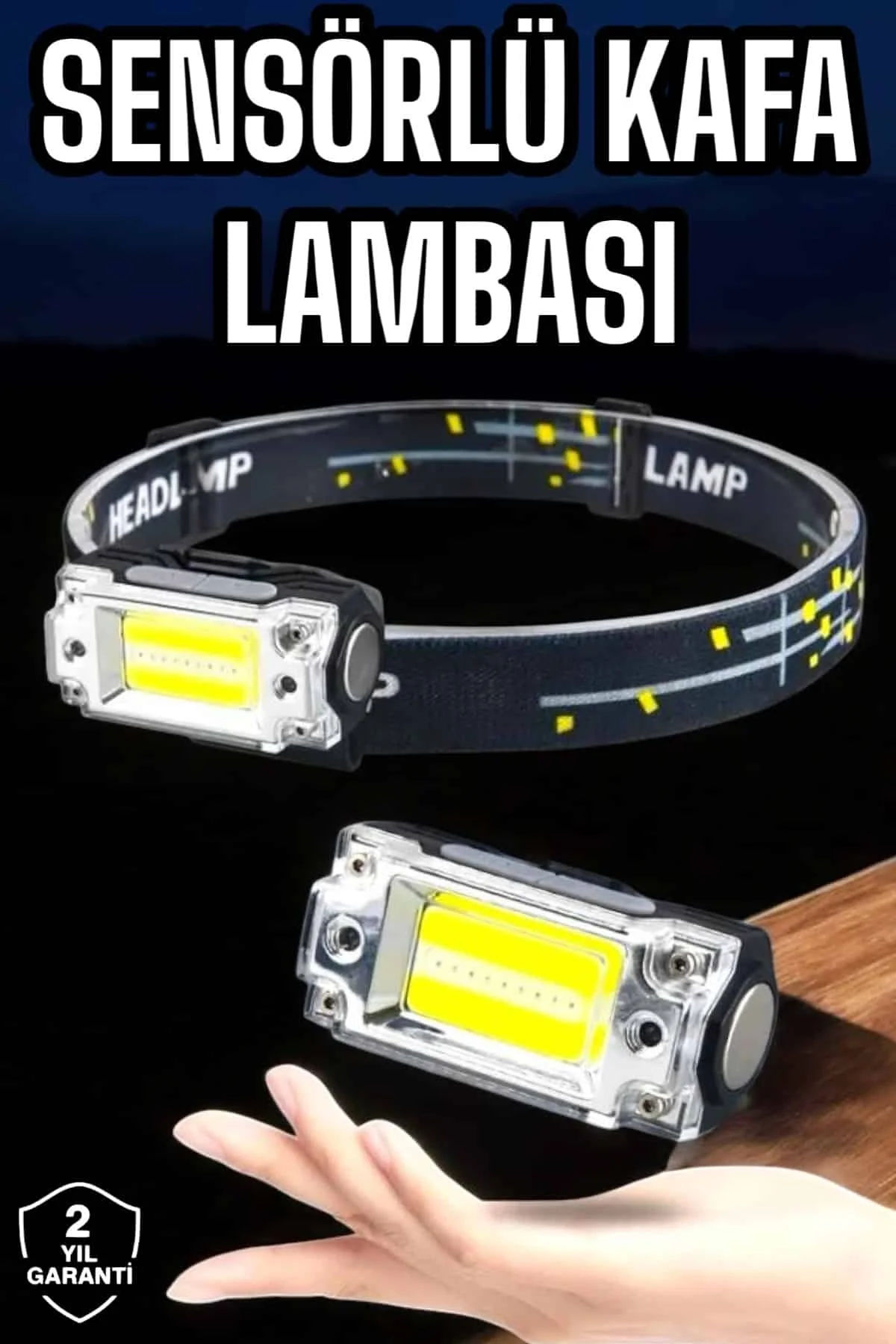Kafa Lambası El Fenerli Kamp Lambası USB Şarjlı Esnek Lamba Kafa Lambası El Fenerli Kamp Lambası USB Şarjlı Esnek Lamba