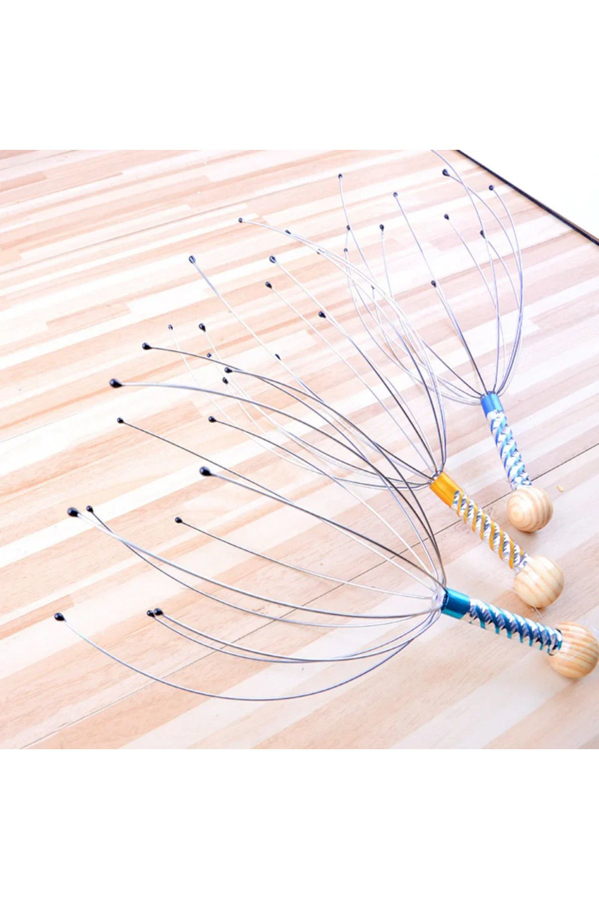 Kafa Masaj Aleti Baş Boyun Kafa Masaj Saç Kaşıma Teli Karışık Ren