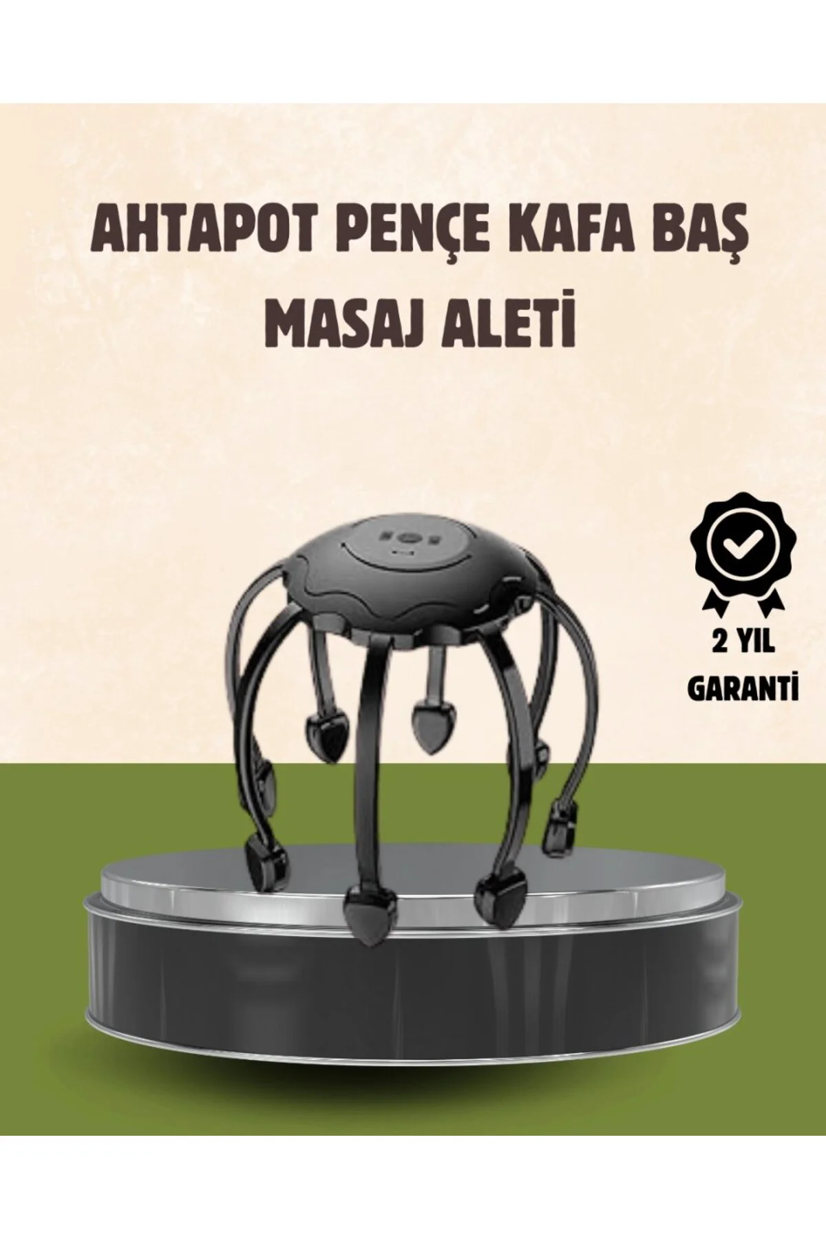 Kafa Masaj Cihazı 8 Motorlu 360 Derece Tam Kapsamlı Rahatlatıcı M