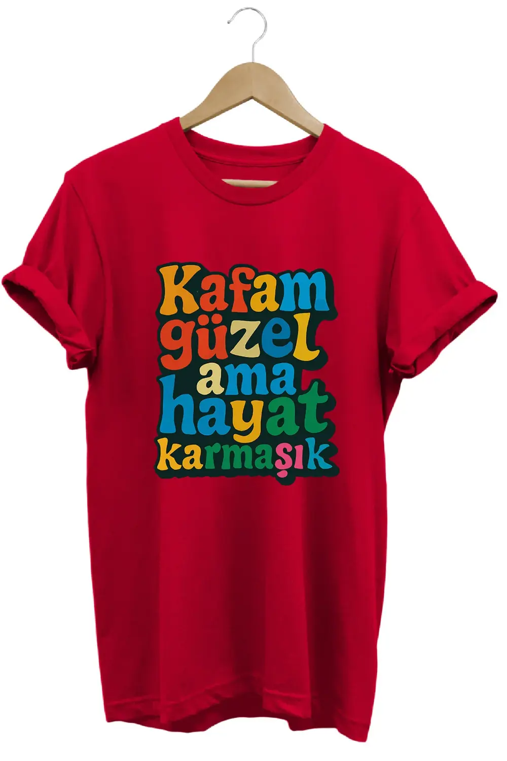 Kafam Güzel Baslıkı Unisex Regular Fit %100 Pamuk Yumuşak Dokulu Fiyatı, Yorumları ve Özellikleri