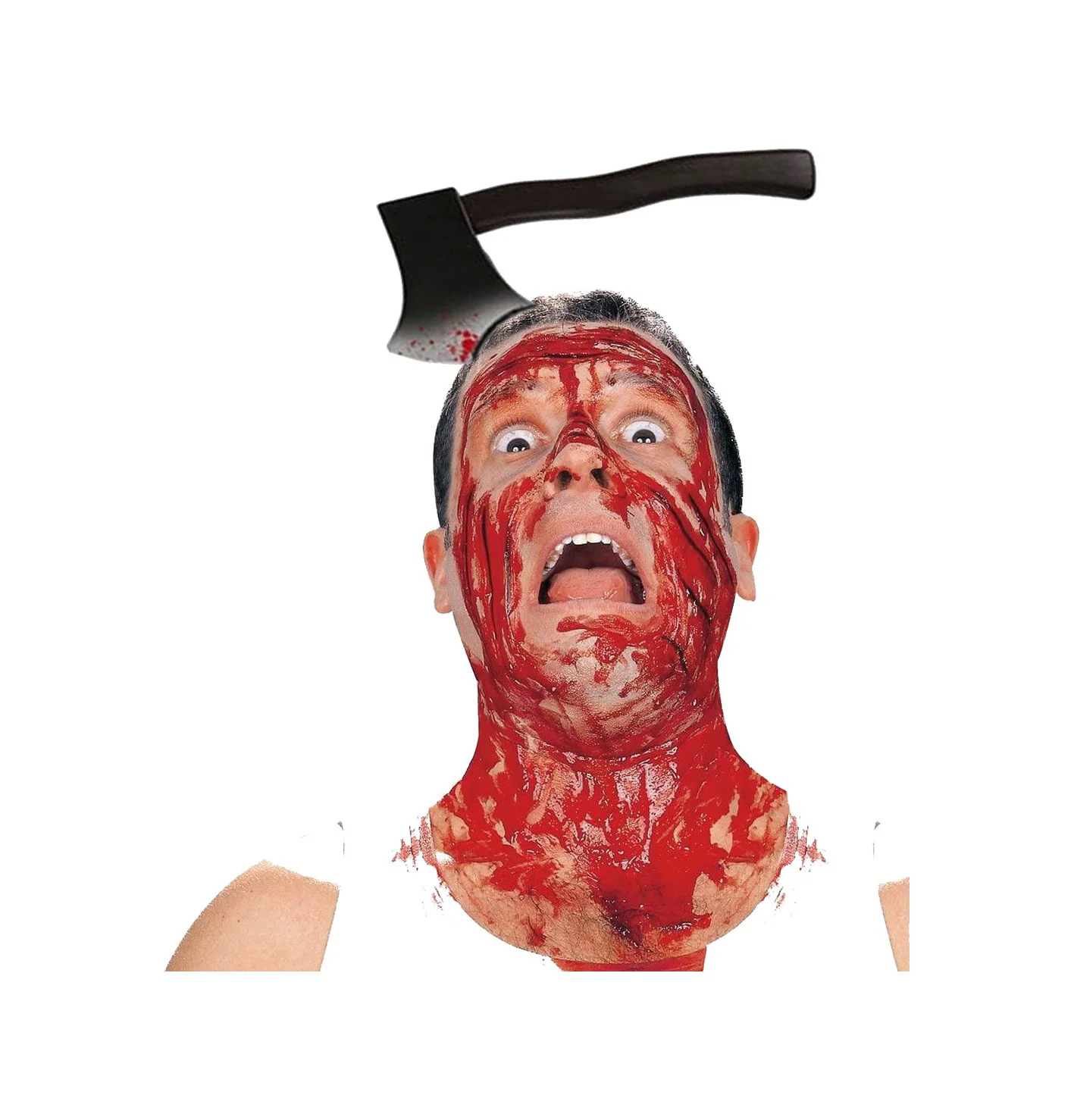 Kafaya Saplanmış Halloween Kanlı Balta Şaka Tacı Diğer