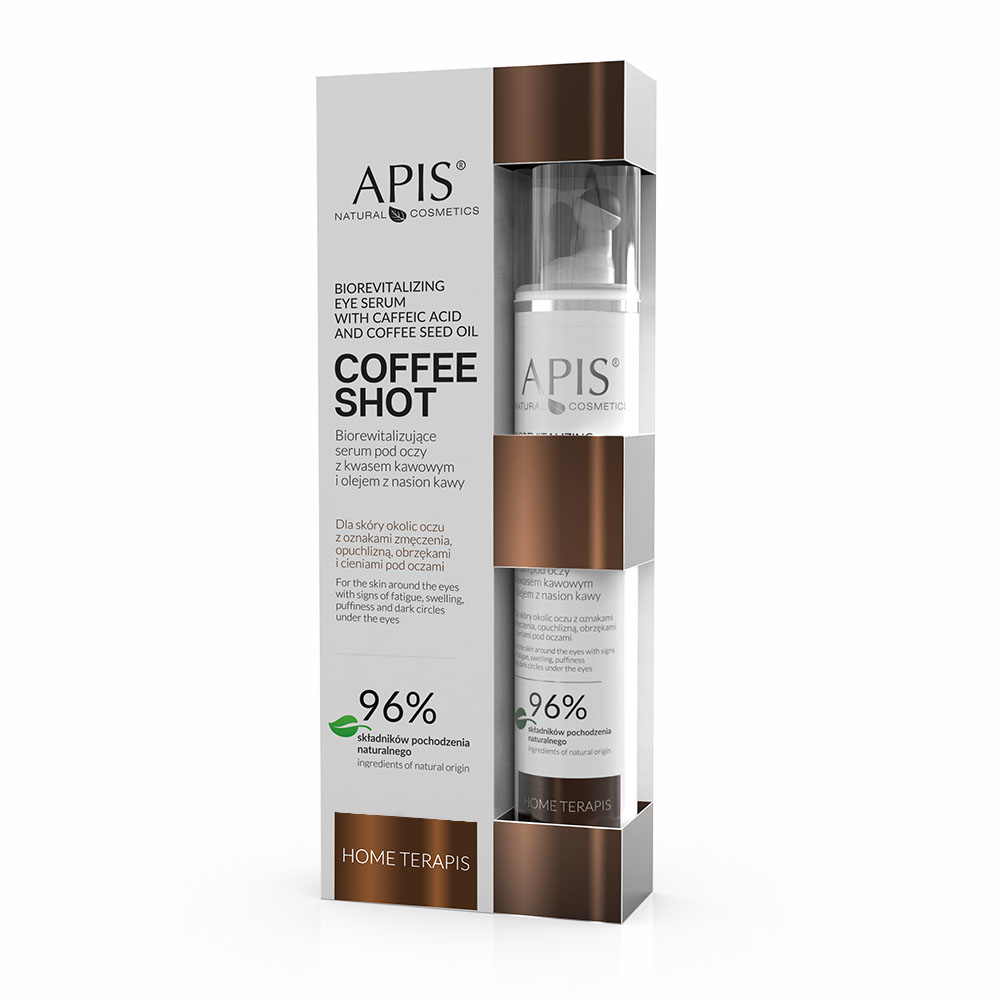 Apis Natural Cosmetics Kafeik Asit Ve Kahve Çekirdeği Yağlı Göz Serumu - 10Ml