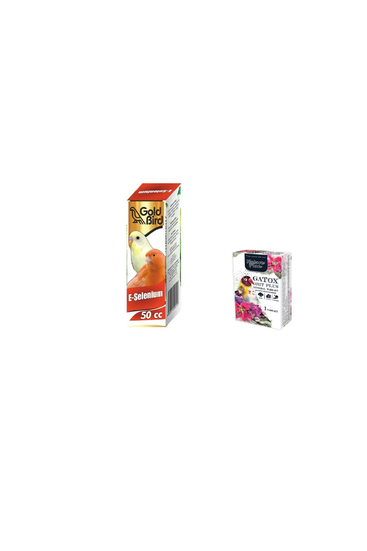 KAFES KUŞLARI İÇİN E-SLEENYUM 50 cc VE NATURA PLAN GAGA TAŞI X 1 