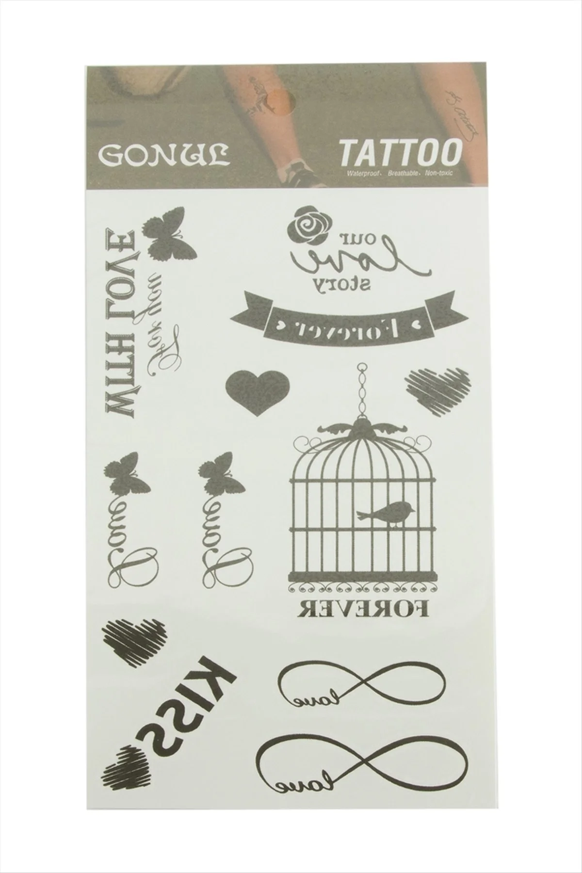 Kafes Tattoo Dövme Sticker Fiyatı, Yorumları ve Özellikleri