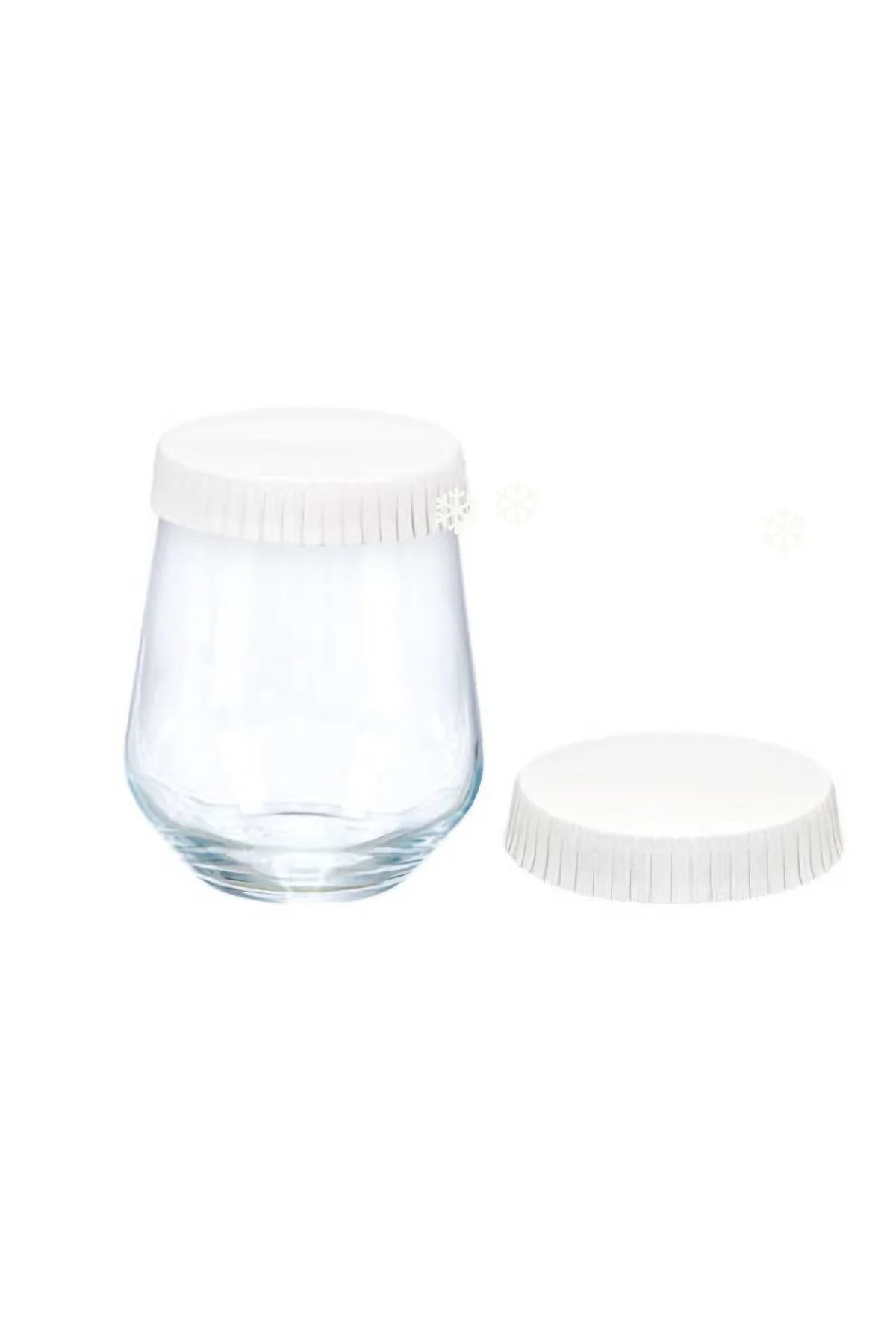 Kağıt Bardak Kapağı Beyaz 80mm 50 Adet