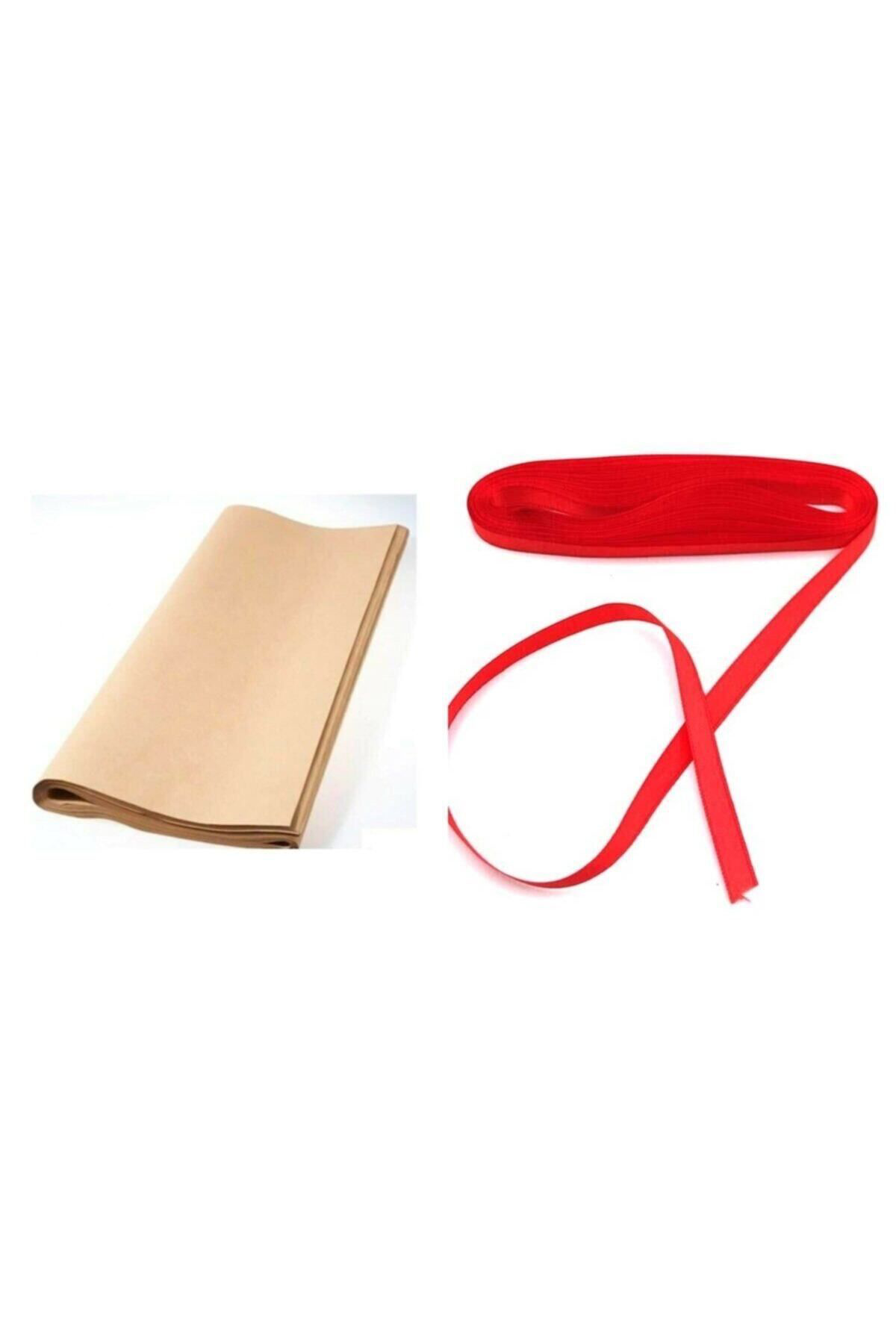Mekafix Kağit Çeyiz Ve Paket Kağidi 100 X 150 Cm 10'Lu Ve Kirmizi Kurdale