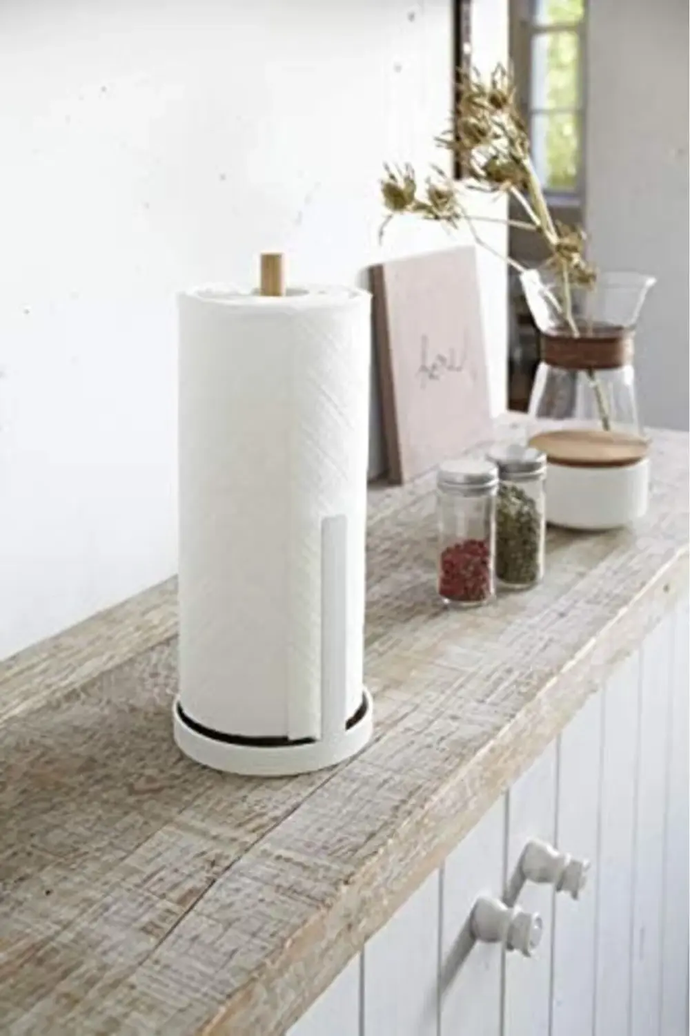 kağıt havlu tutucu, yuvarlak, beyaz 395519