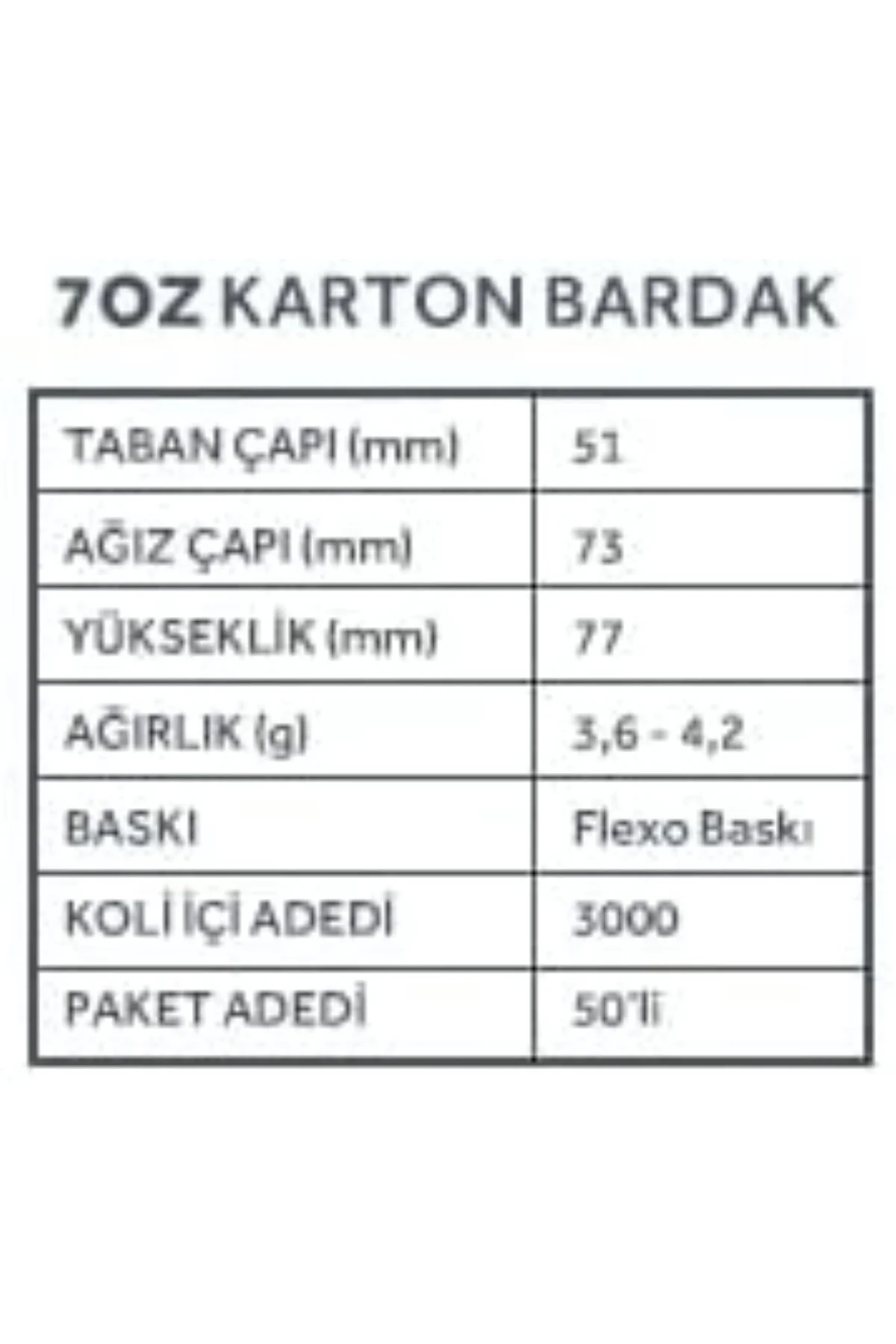 Kağıt Karton Bardak Tek Kullanımlık Çay Kahve Bardağı - 7 Oz - 30