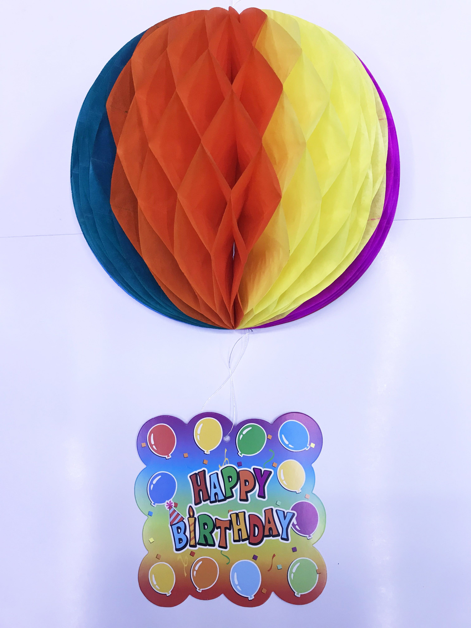 Kağıt Süs Happy Birthday Dekor 55 cm-0748 TdrTR