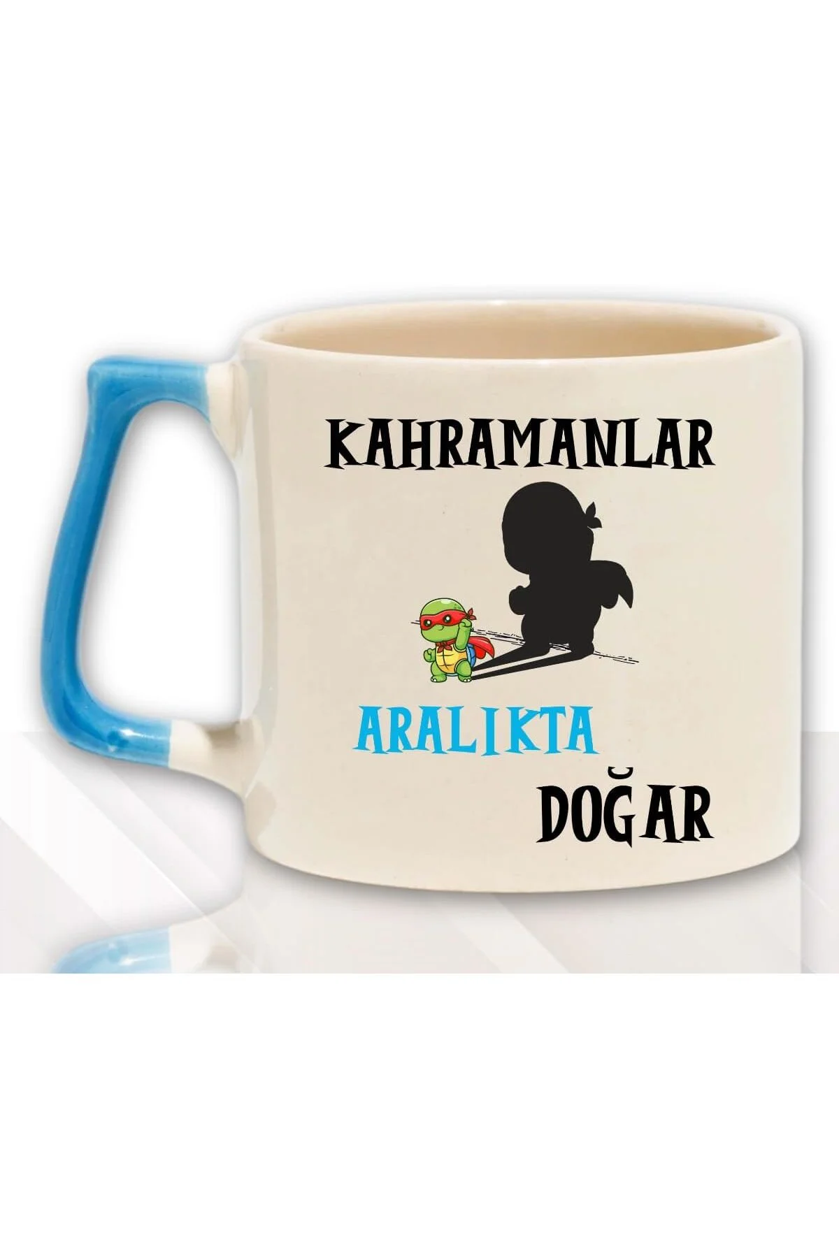 Kahramanlar Bu Ayda Doğar Baskılı Eş Arkadaş Baba Doğum Babalar Gününe Hediyelik Kulplu Kup