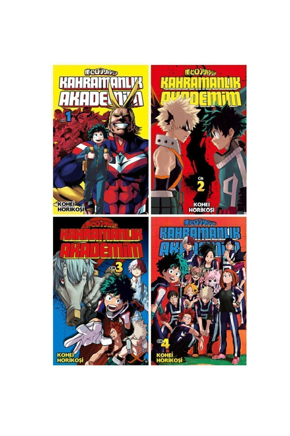 Kahramanlık Akademim 1-2-3-4. Ciltler Manga Seti