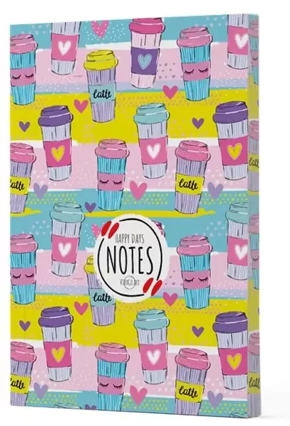Kahve 10 - Yan Boyamalı Çizgili Defter Kahve 10 - Yan Boyamalı Çizgili Defter
