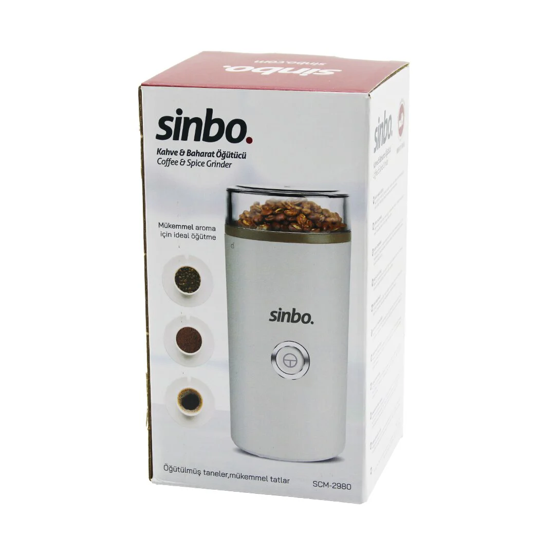 Kahve - Baharat Öğütücü Makine 2 Bıçaklı Çelik Öğütme Haznesi 70GR Öğütme Ac MOTOR=180W SCM-2980 Fiyatı, Yorumları ve Özellikleri
