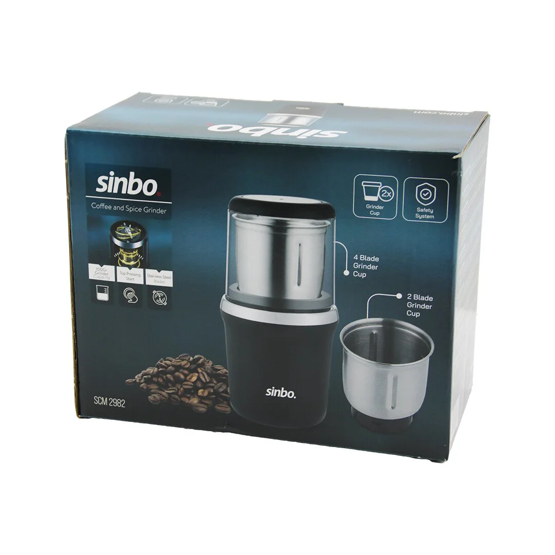 Kahve - Baharat Öğütücü Makine 2PCS Çelik Öğütme HAZNESİ=2 Bıçaklı - 4 Bıçaklı 100GR Öğütme 200W SCM-2982 Fiyatı, Yorumları ve Özellikleri