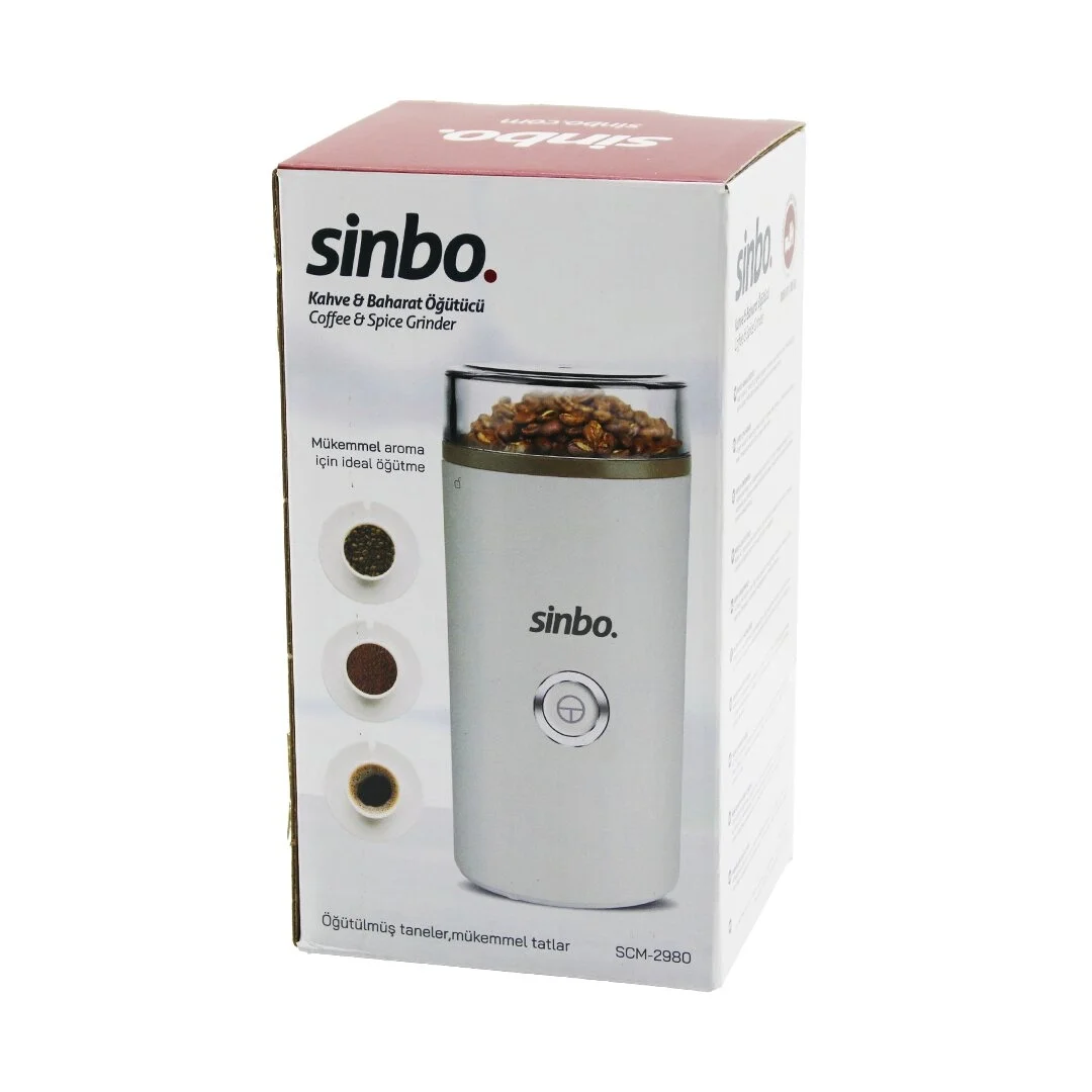 Kahve - Baharat Öğütücü Makine 2 Bıçaklı Çelik Öğütme Haznesi 70gr Öğütme Ac Motor=180w Scm-2980 Bx40 Kahve - Baharat Öğütücü Makine 2 Bıçaklı Çelik Öğütme Haznesi 70gr Öğütme Ac Motor=180w Scm-2980 Bx40