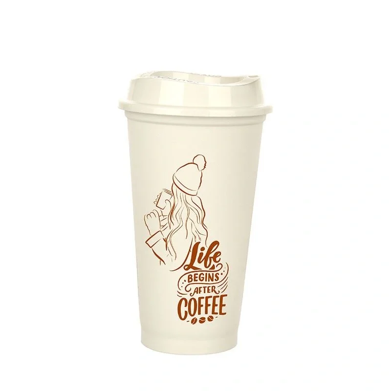 Kahve Bardağı - Kapaklı Beyaz 473 Ml