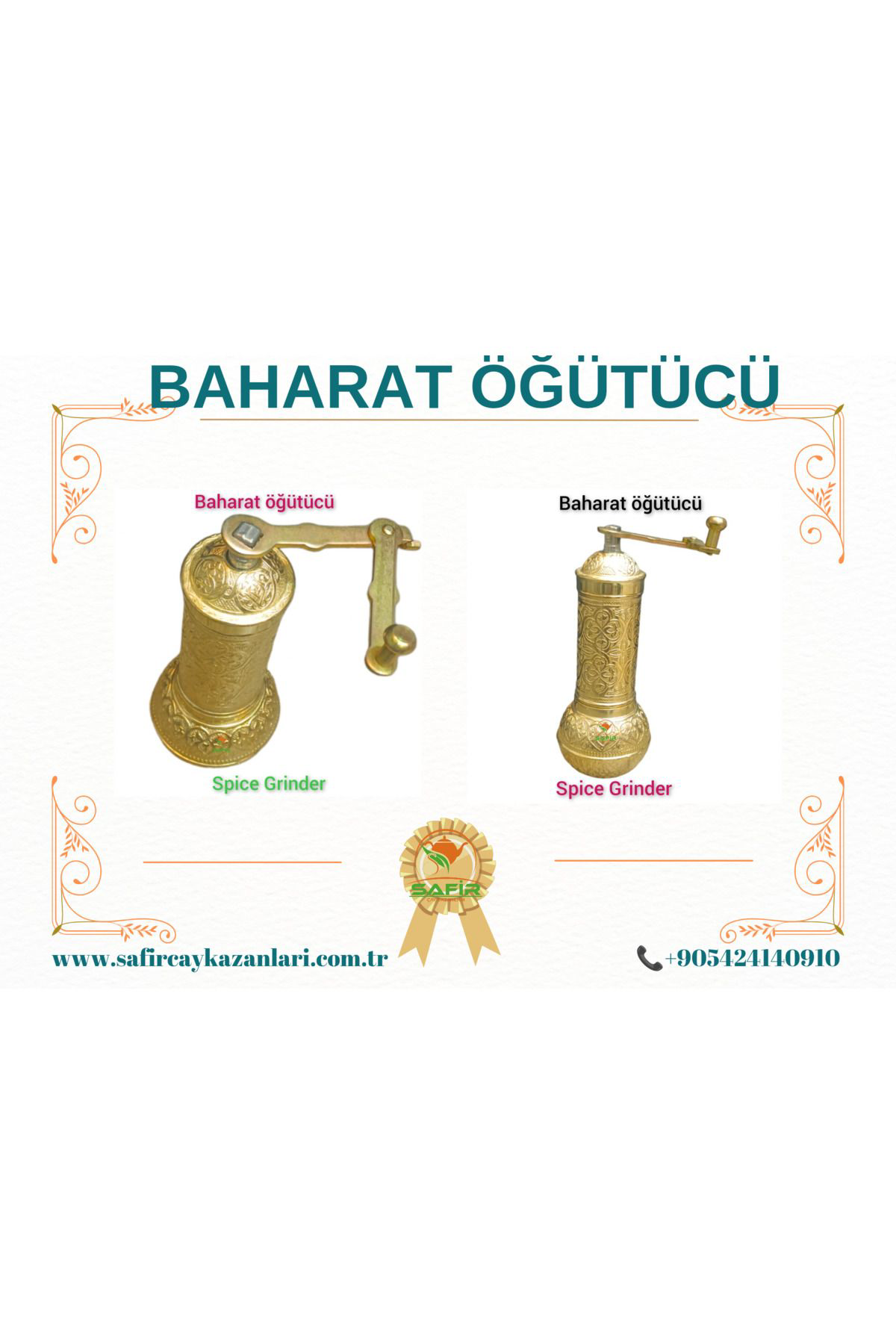 Safir Kahve Değirmeni Baharat Öğütücü Kahve Öğütücü Baharat Değirmeni S