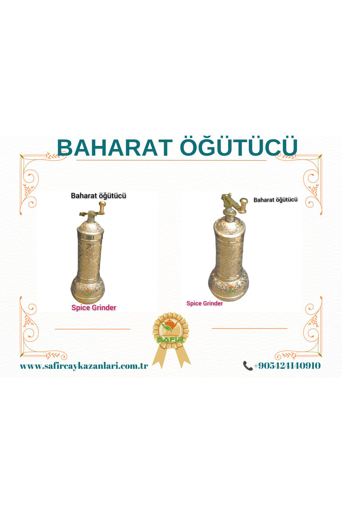 Safir Kahve Değirmeni Baharat Değirmeni Kahve Öğütücü Baharat Öğütücü D