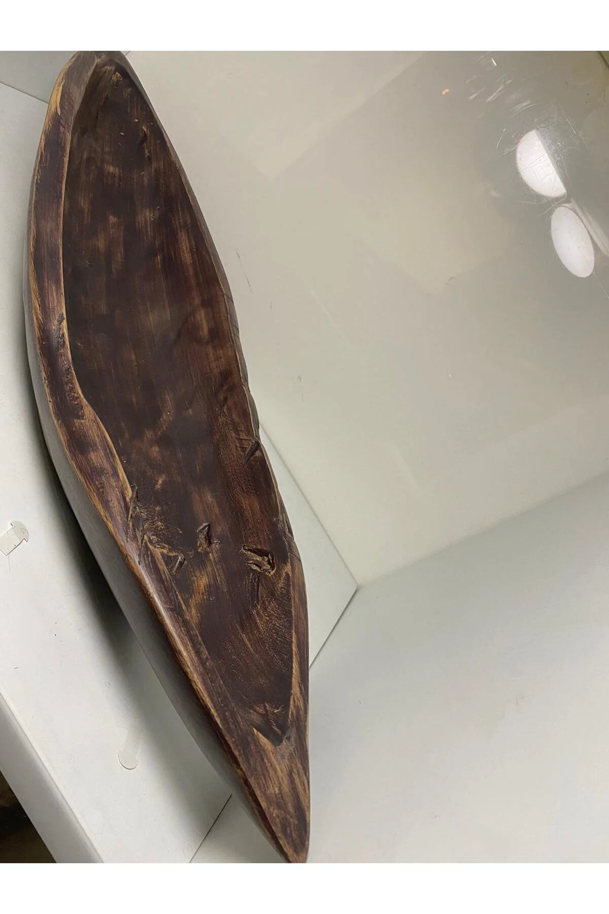 Kahve Eskitme Dekoratif Yaprak Tabak 50 cm Kahve Eskitme Dekoratif Yaprak Tabak 50 cm - Görsel 6