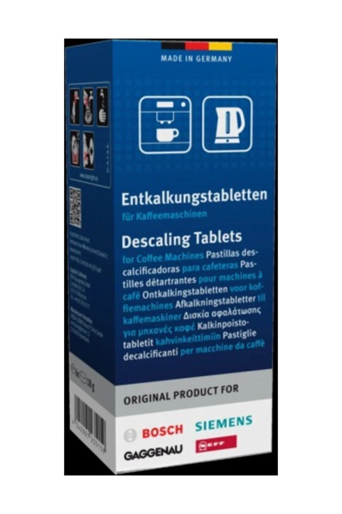 Kahve Espresso Makineleri Için Kireç Çözücü Tablet 6'lı