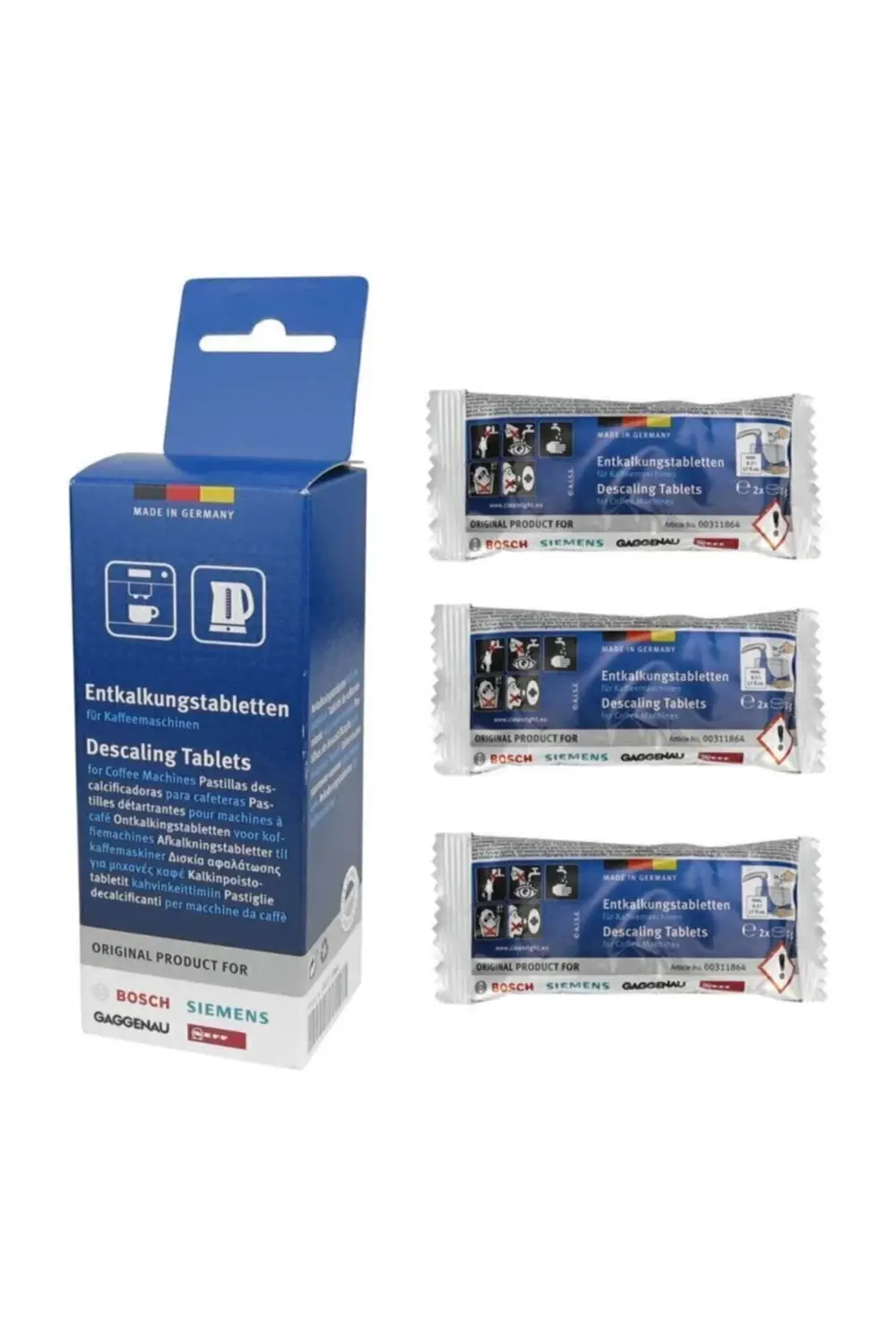 Kahve Espresso Makineleri Için Kireç Çözücü Tablet 6'lı