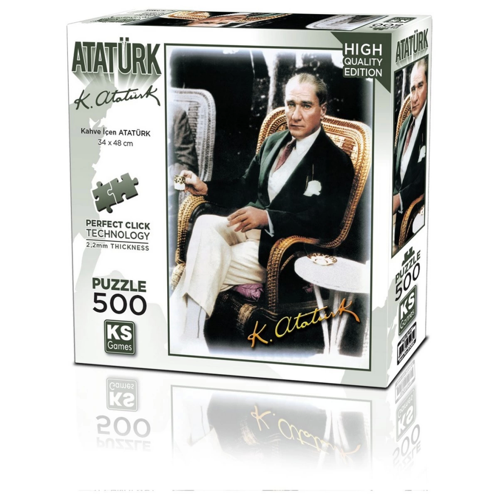 Kahve İçen Atatürk Puzzle 500 Parça 20060