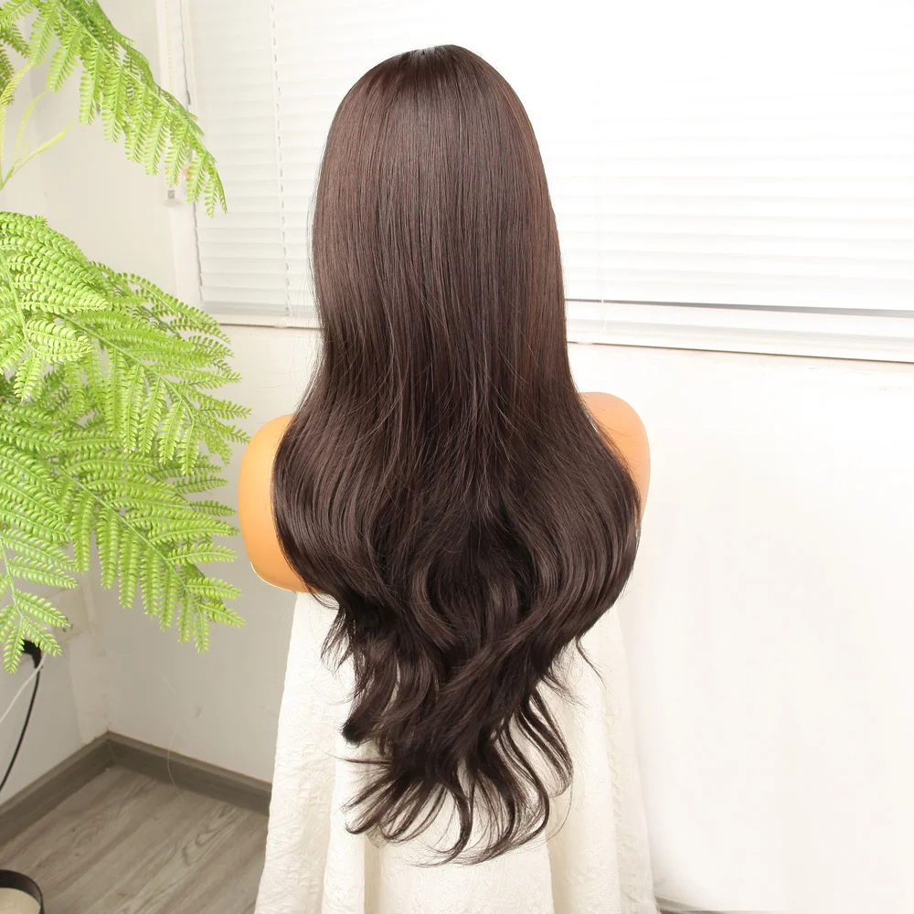 Kahve Karamel Fiber Sen Hafif Daalı Tül Peruk