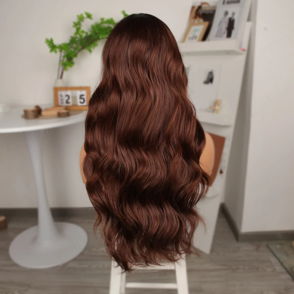 Kahve Karamel Geniş Daalı Fiber Sen Tül Peruk