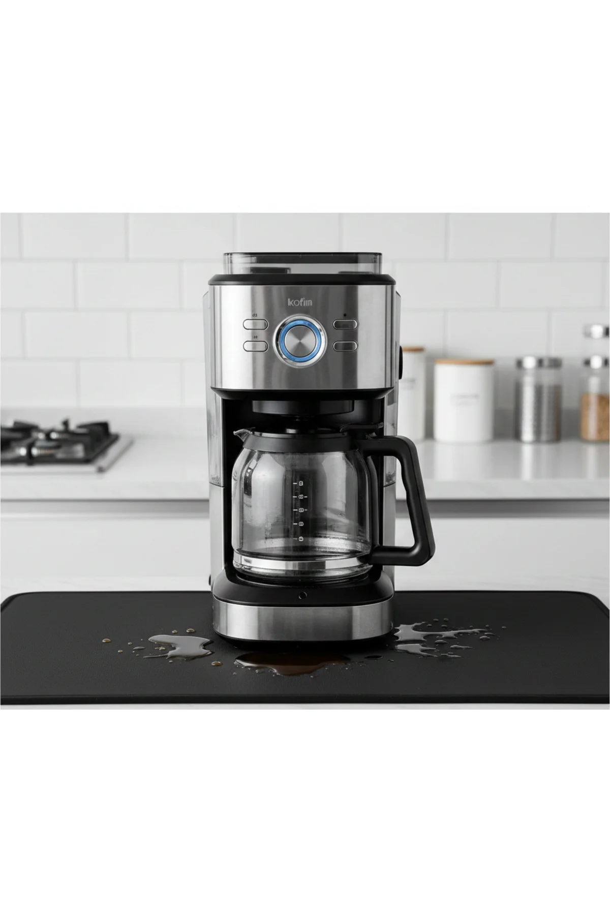 Kahve Makinesi Altlığı Su Emici Kaymaz Taban Tezgah Koruyucu Kuru