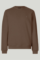 Kahve Rengi Bisiklet Yaka Sweatshirt - Kahverengi