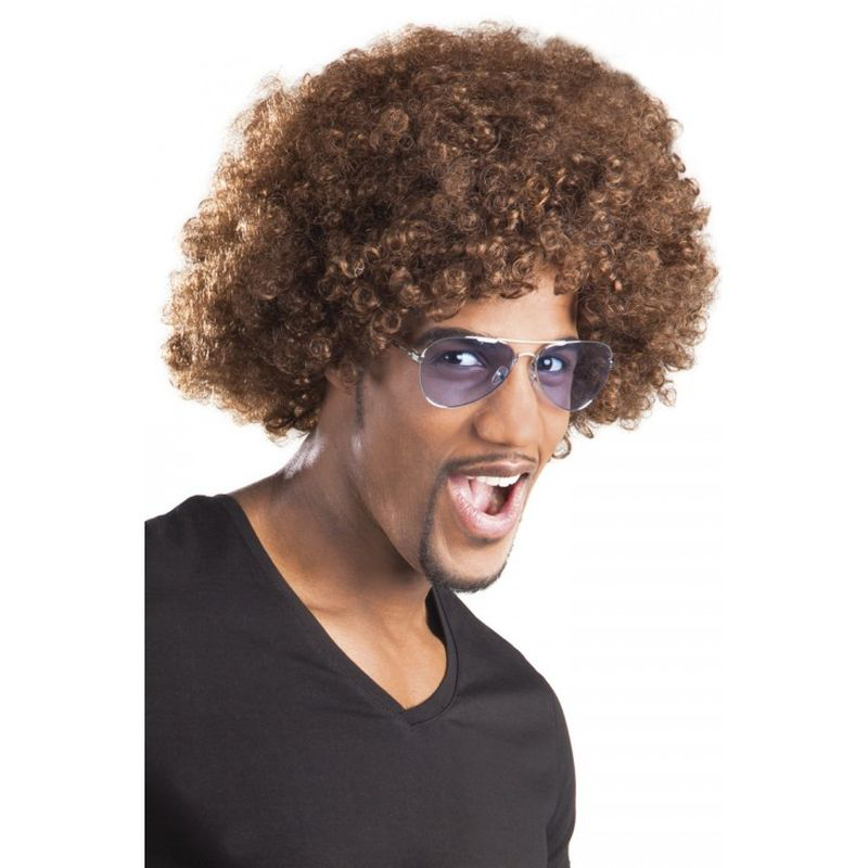 Evimdeyokyok Kahve Renk Kivircik Afro Bonus Peruk Tdrtr
