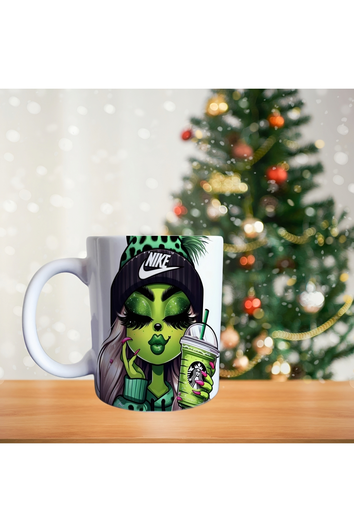 Kahve Terapisi - Gnome Kız - Kahve Temalı Porselen Kupa