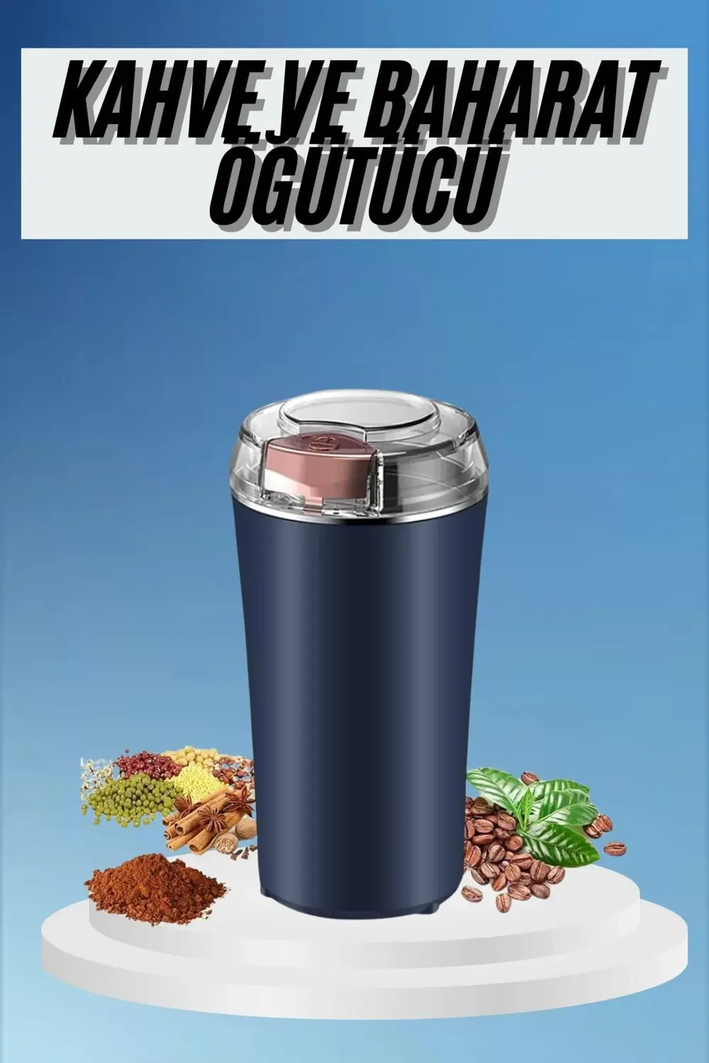 Kahve ve Baharat Öğütücü Kolay Temizlenebilir Paslanmaz Çelik Taş