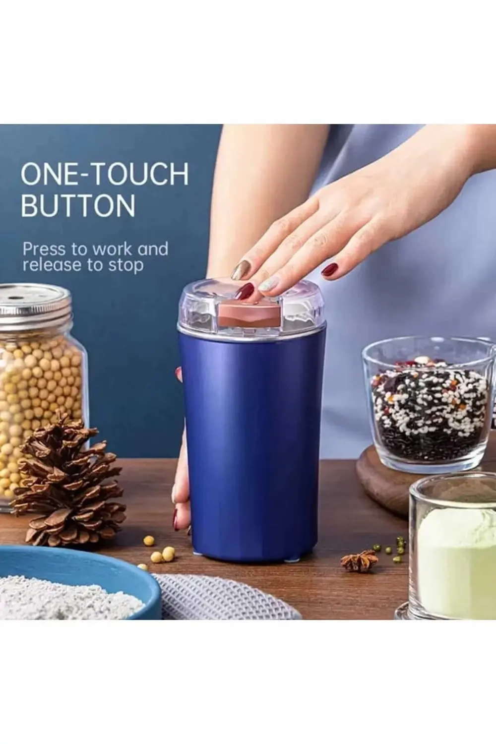 Kahve Ve Baharat Öğütücü Paslanmaz Çelik Kahve Değirmeni Yedek Bı