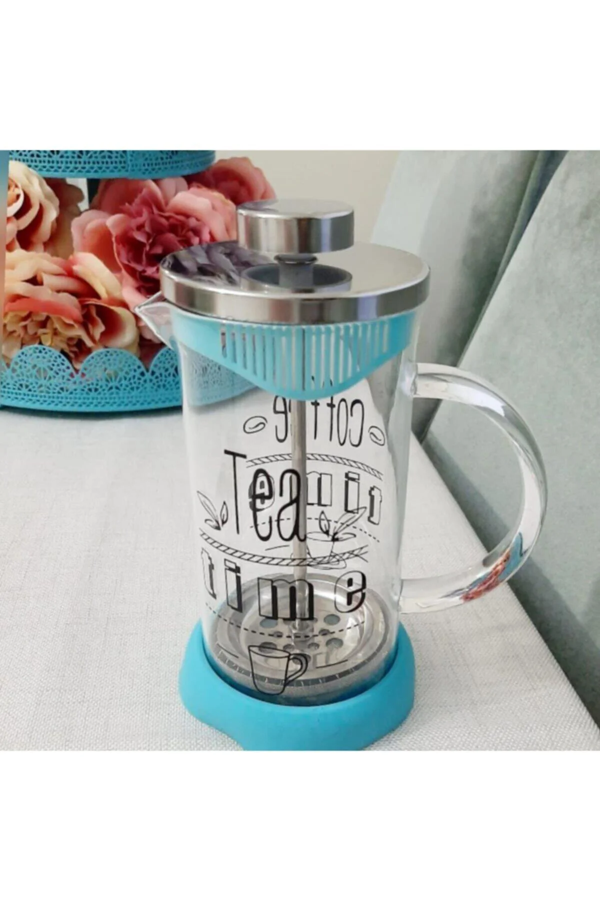 Kahve Ve Çay French Press,silikon French Press Bitki Çayı Demliği