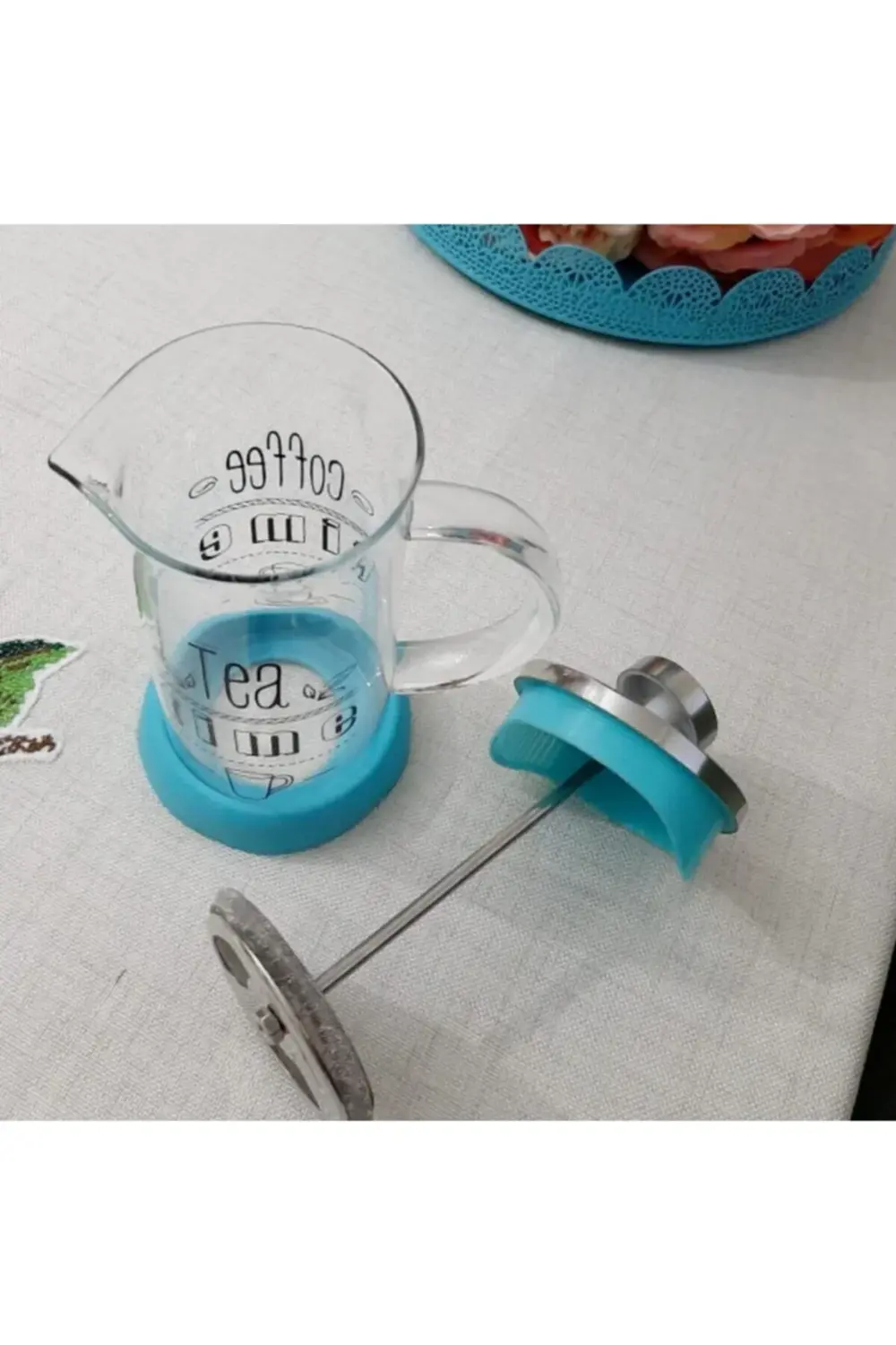 Kahve Ve Çay French Press,silikon French Press Bitki Çayı Demliği