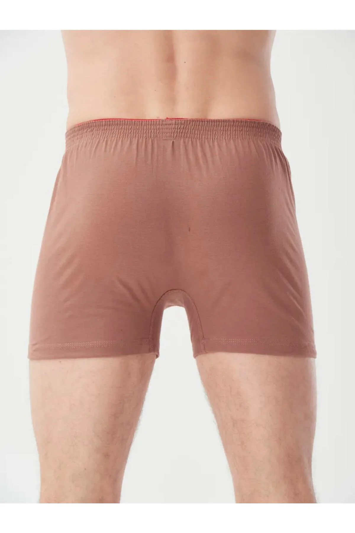 KAHVERENGİ %100 PAMUK HAVLUBEL BOXER