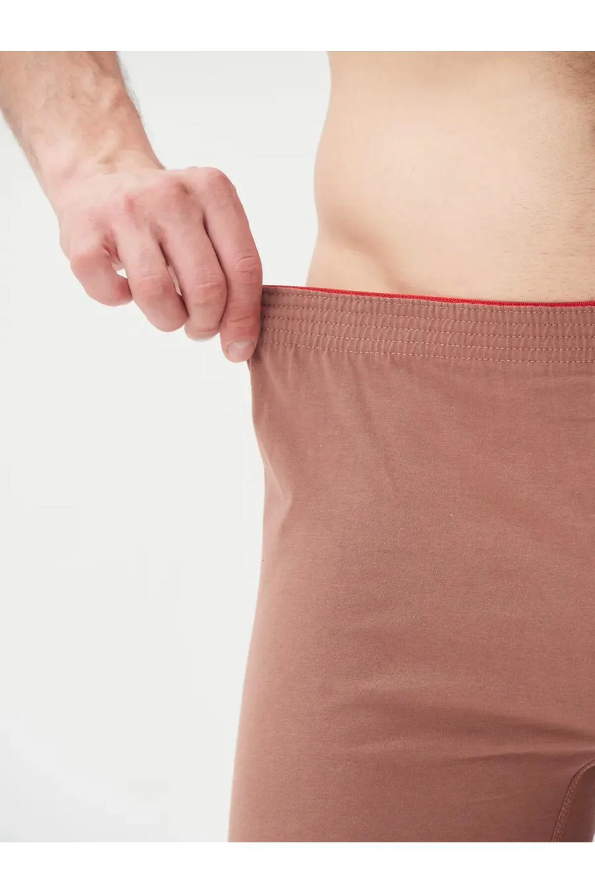 KAHVERENGİ %100 PAMUK HAVLUBEL BOXER