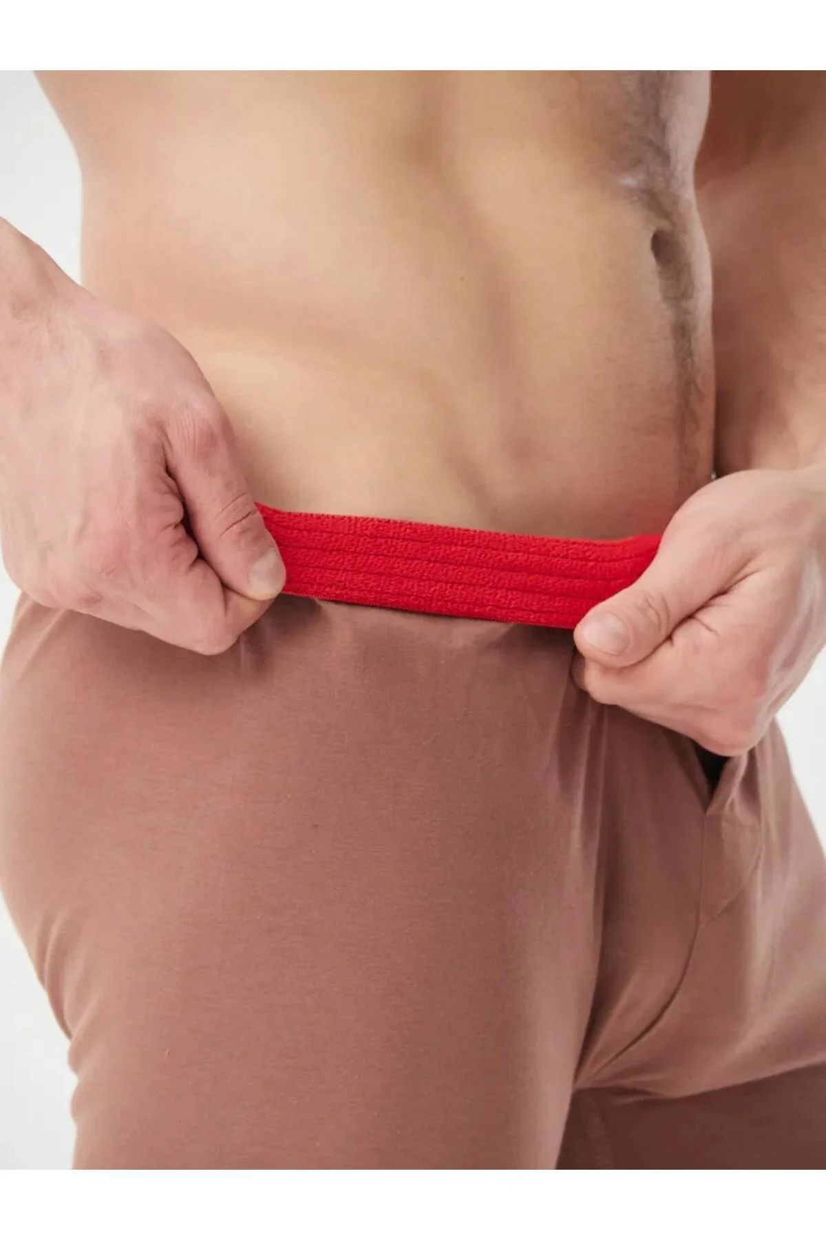 KAHVERENGİ %100 PAMUK HAVLUBEL BOXER