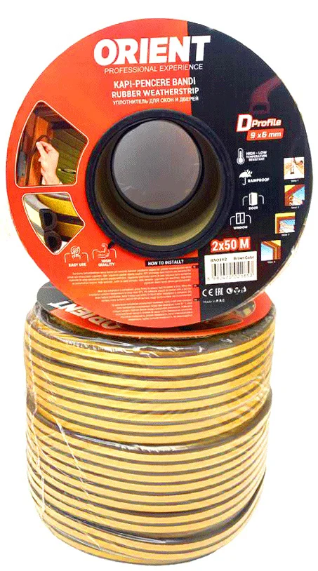 Kahverengi 100mt2x50mtbobin Fitil Kapı Pencere Bant 5224