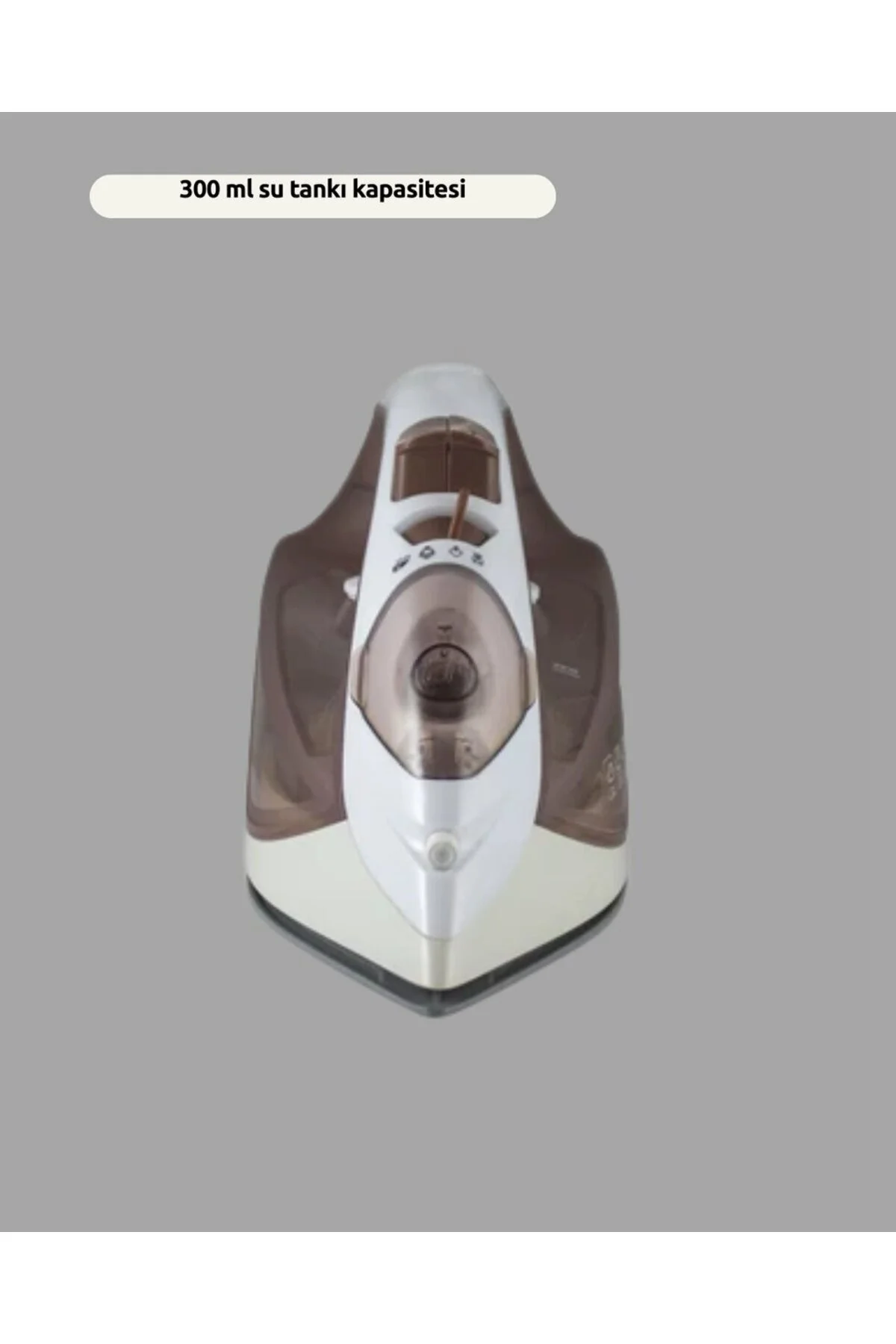 Kahverengi Buharlı Ütü 2200W Sürekli Buhar 120 g Şok Buhar - STEPCO5454-3615 - Görsel 3