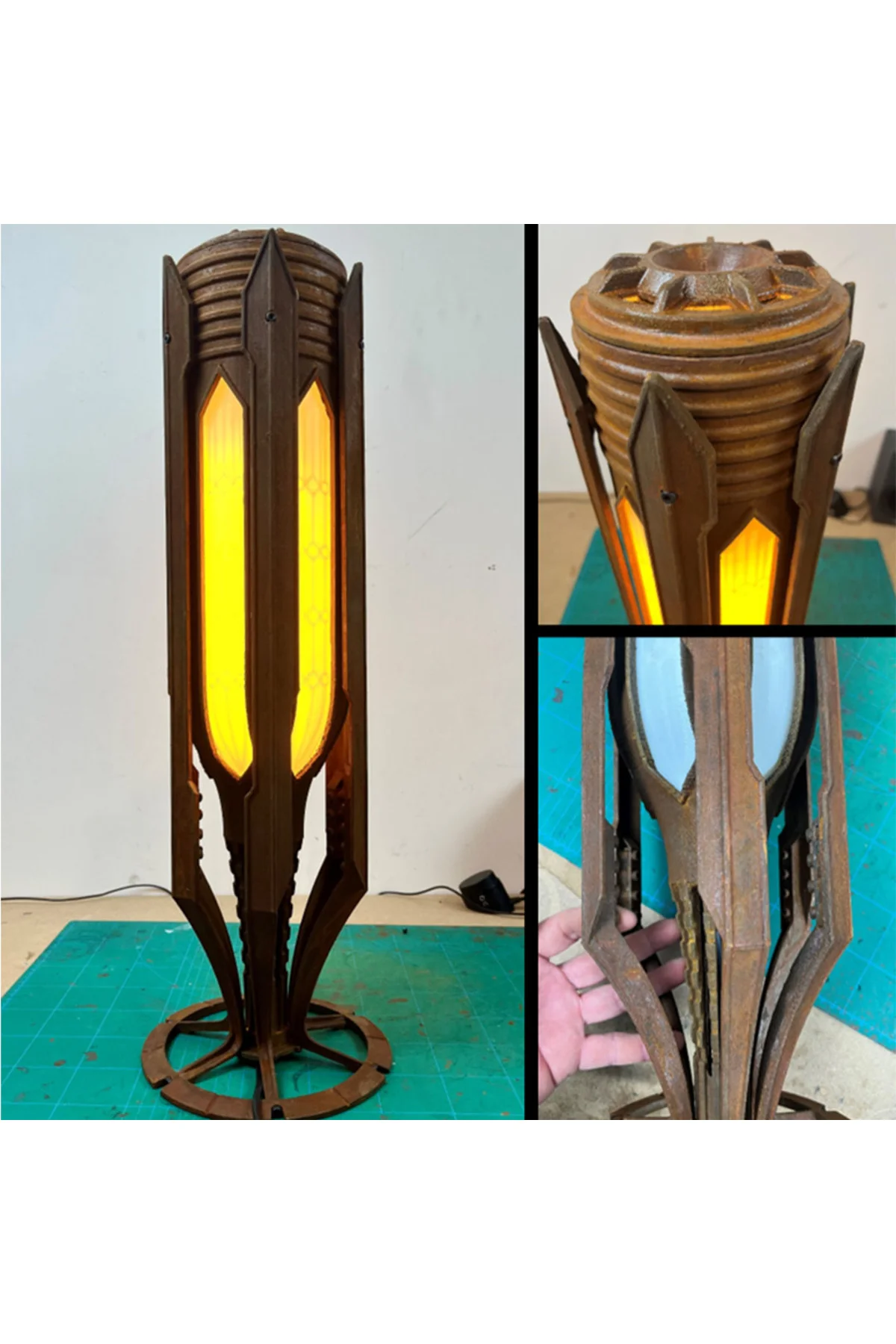 Kahverengi Dekoratif Gotik Lamba (30 CM)