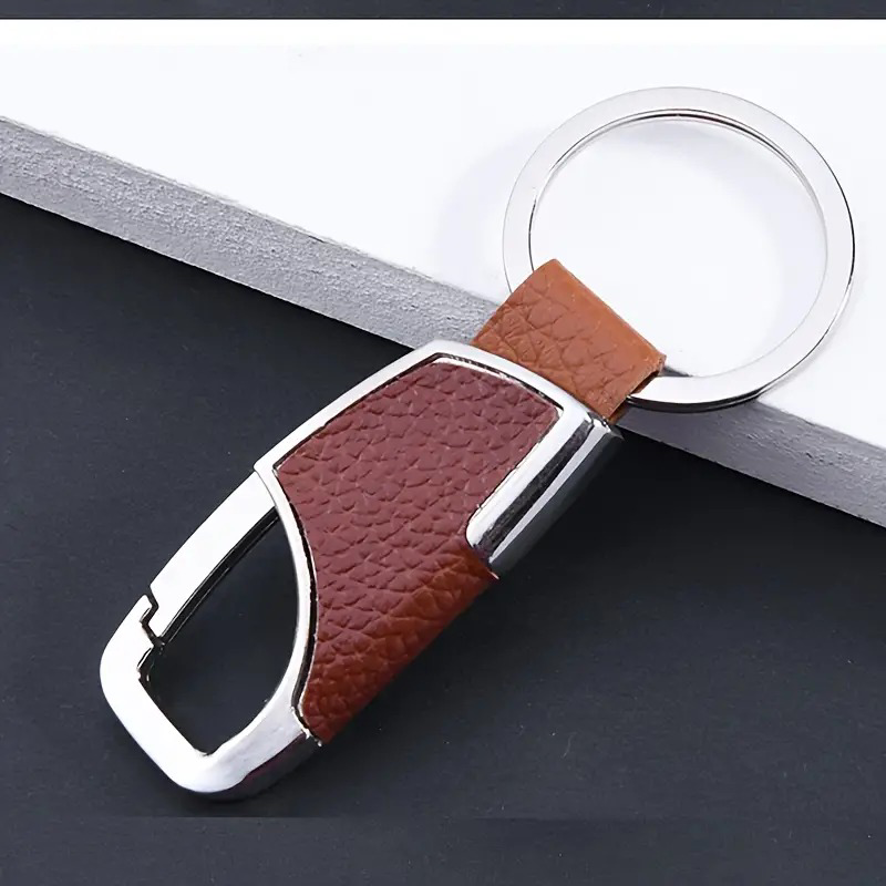 Dodemert Home Kahverengi Deri Bel Askili Metal Anahtarlik & Çanta Süsü