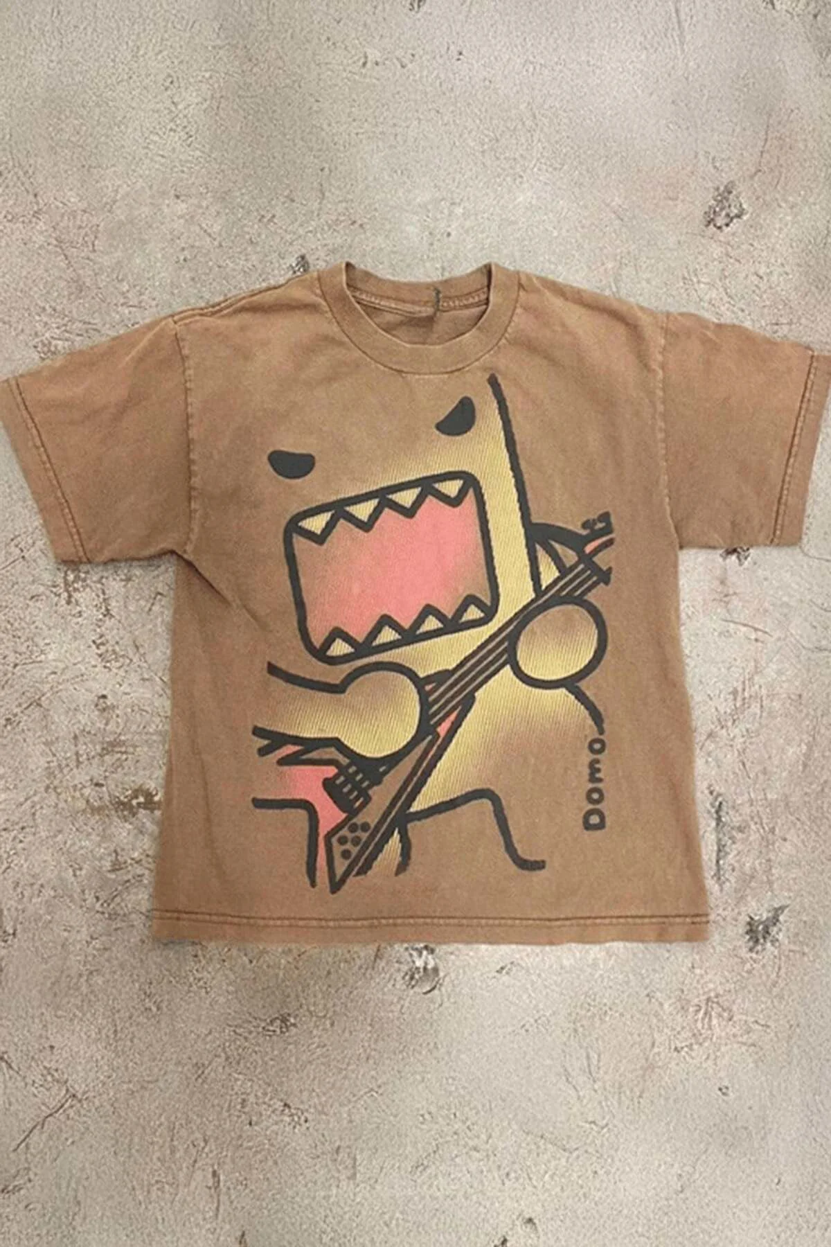 Kahverengi Domo Kun Guitarist Y2K Unisex T-shirt Kahverengi Domo Kun Guitarist Y2K Unisex T-shirt