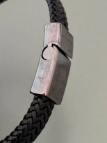 Tükkan Accessories Kahverengi Hakiki Deri Bileklik Miknatisli Geçirmeli Erkek Bilekl